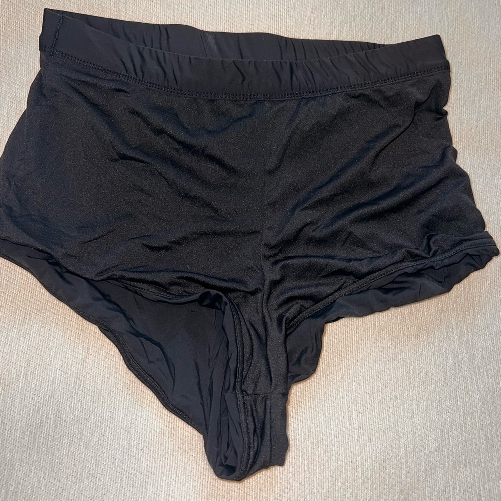 Black bikini shorts